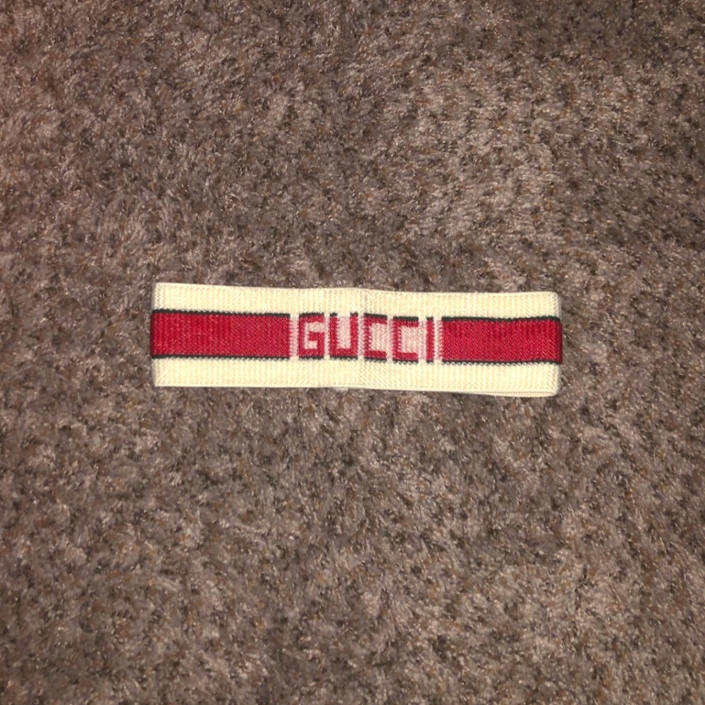 80s Style Elastic Gucci Red/White Stylish Headband